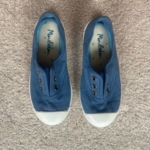 Mini Boden Blue and White Sneakers for Everyday Wear. New without tags.